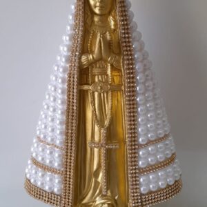 Aparecida Perolada 33cm Gesso