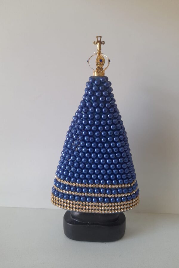 Aparecida Perolada 18cm Gesso - Imagem 3