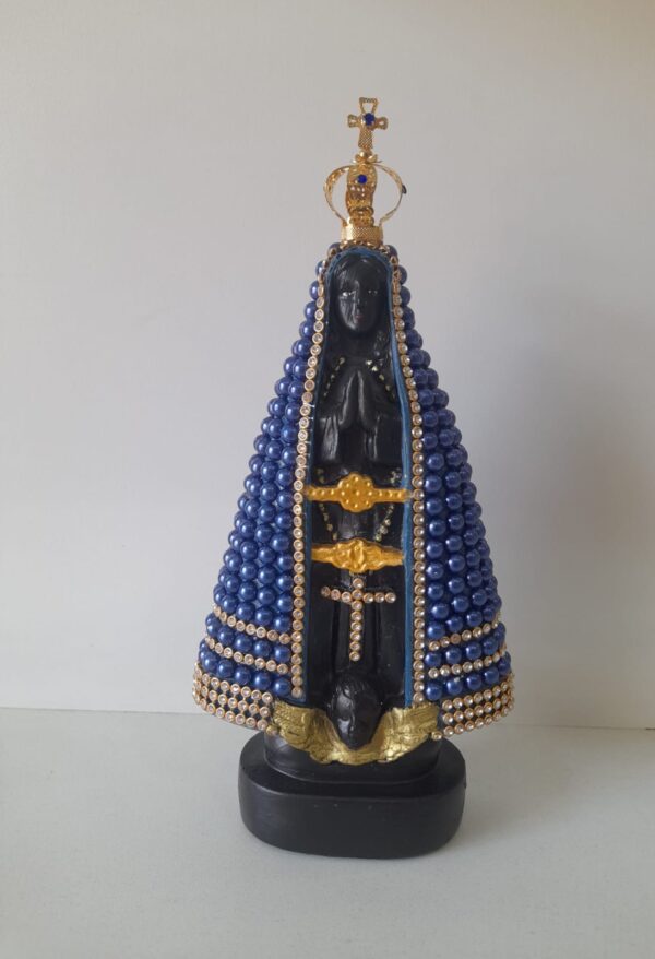 Aparecida Perolada 18cm Gesso