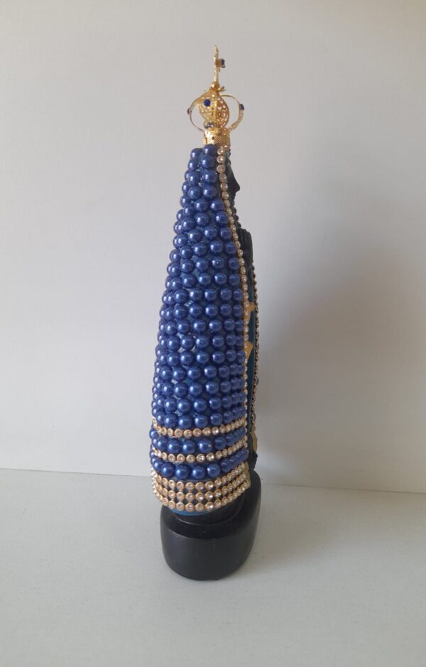 Aparecida Perolada 18cm Gesso - Imagem 2