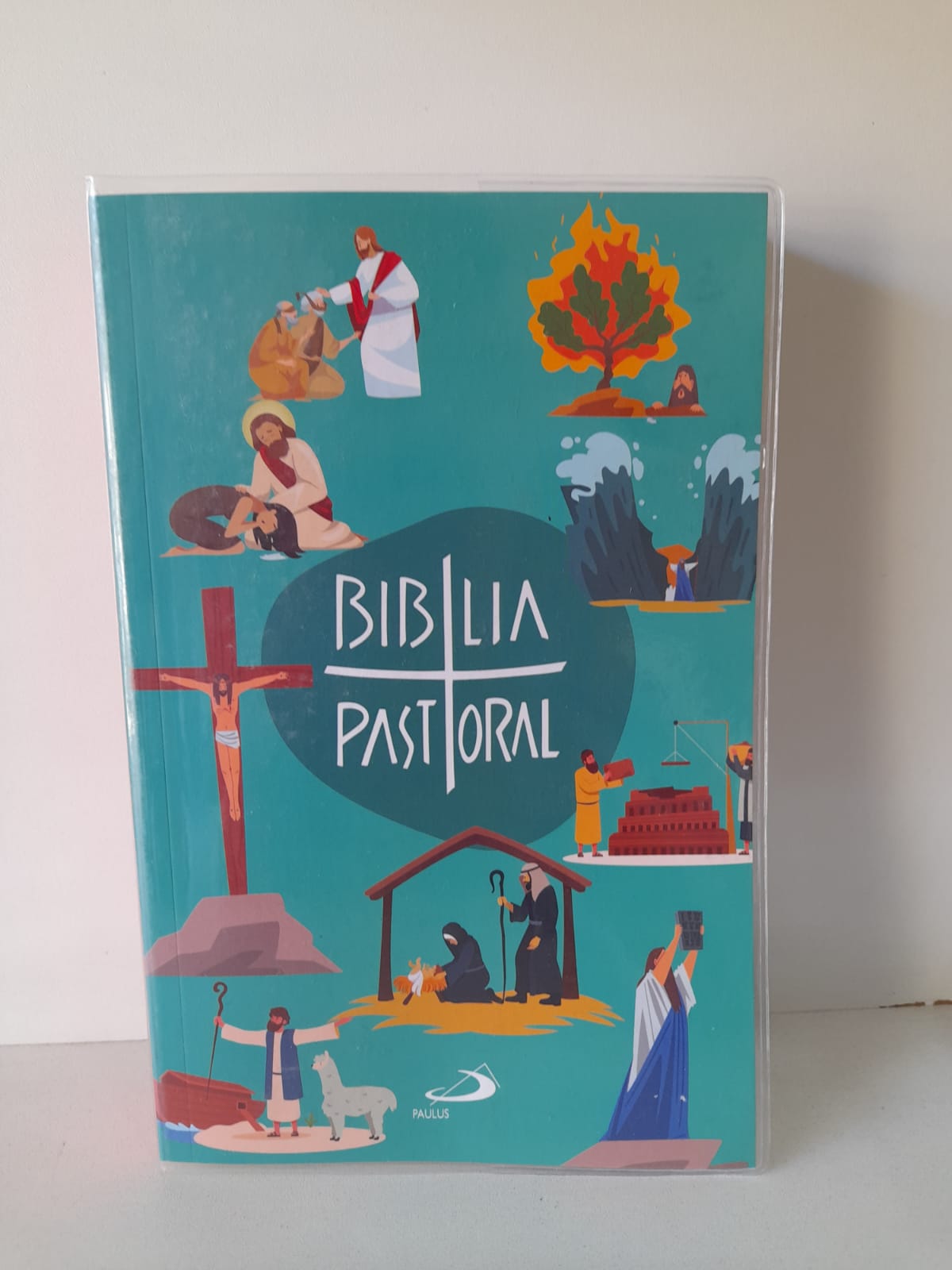 Bíblia Pastoral Media Capa Cristal Colorida
