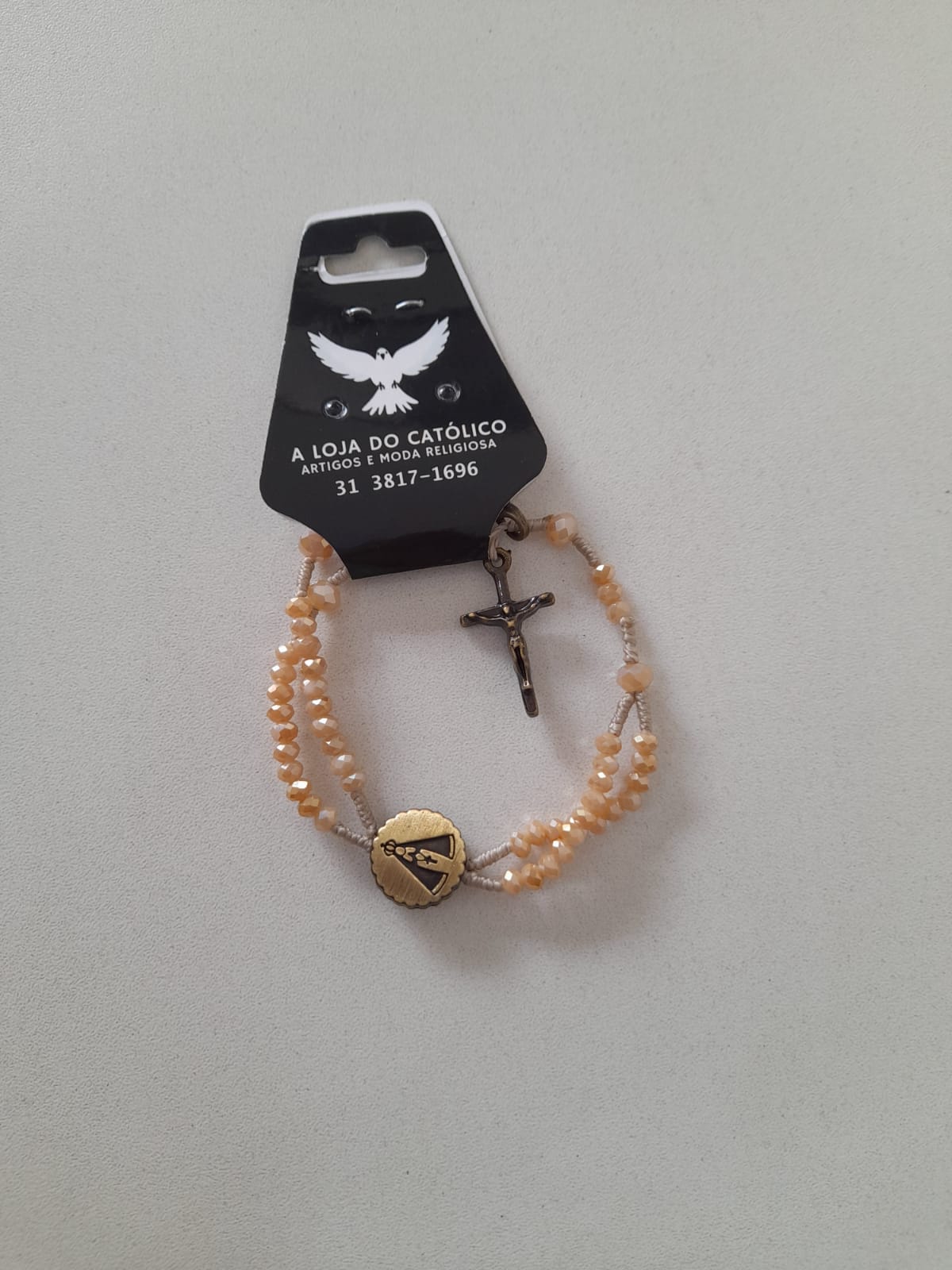 Pulseira Terço Aparecida Cristal