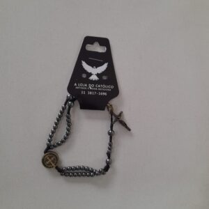 Pulseira Terço Hematita São Bento