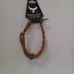Pulseira Terço Madeira São Bento