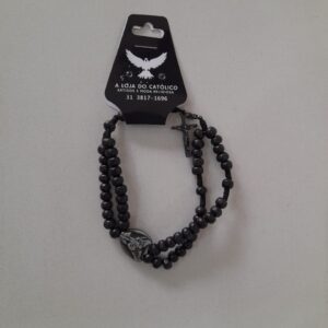 Pulseira Terço Madeira São Miguel Arcanjo