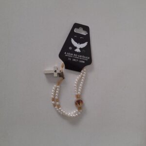 Pulseira Terço Pérola Aparecida