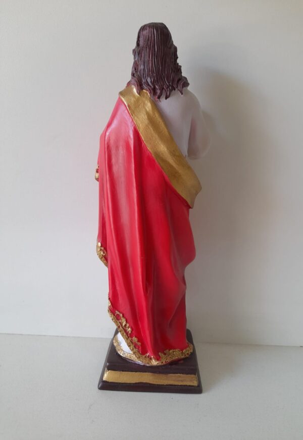 Sagrado Coração De Jesus 20cm Resina - Imagem 3