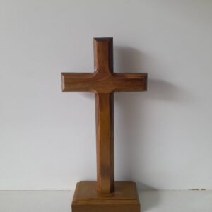 Crucifixo Madeira Imbuia 17cm