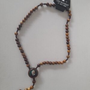 Terço Madeira Imbuia Padre Pio