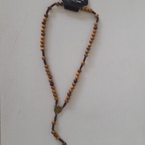 Terço Madeira Imbuia São Bento Marrom