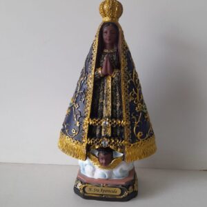 N.S. Aparecida 20cm Resina Com Strass