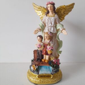Anjo Da Guarda 15cm Resina