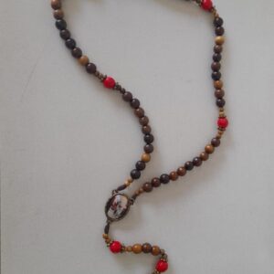 Terço Madeira Imbuia São Miguel Arcanjo