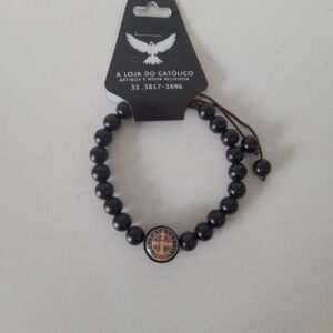 Pulseira Preta Regulagem São Bento