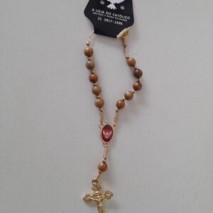 Dezena Para Carro Madeira Imbuia Com Espirito Santo