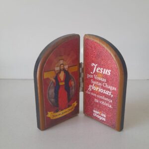 Mini Oração De Mesa Jesus Das Santas Chagas