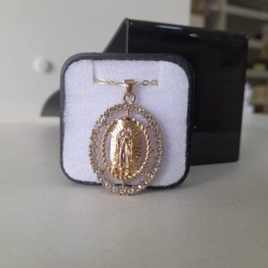 Cordão Folheado Medalha Guadalupe