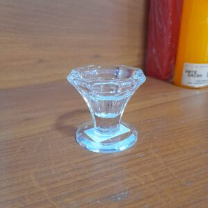 Castiçal De Vidro Redondo Pequeno