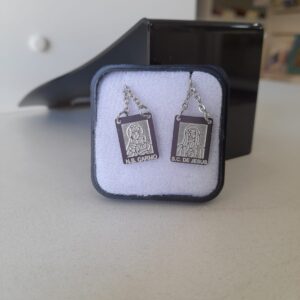 Escapulario Aço Inox N.S. Do Carmo e Sagrado Coração De Jesus