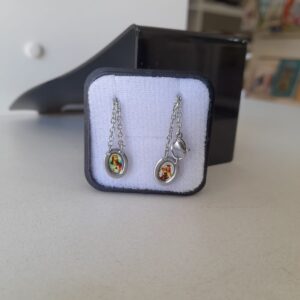 Escapulario Aço Inox N.S. Do Carmo e Sagrado Coração De Jesus