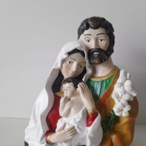Sagrada Família Busto 17cm Gesso