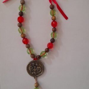 Dezena De Porta Em Acrilico Com Laço Vermelho