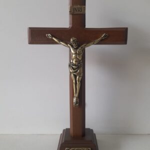 Adorno Cruz De Mesa Madeira Foi Por Voce 20cm