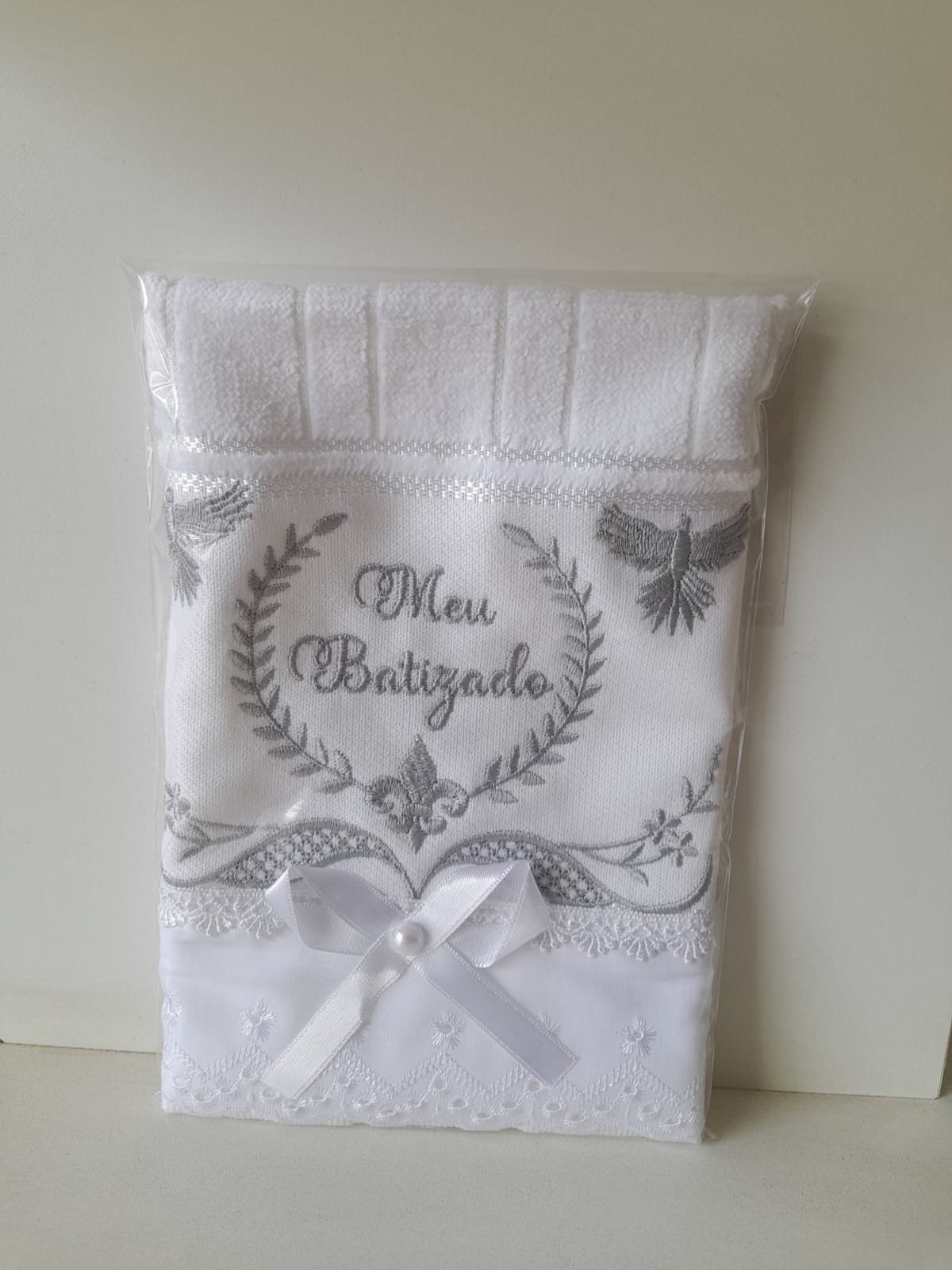 Toalha Bordada De Batismo