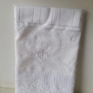 Toalha Bordada De Batismo
