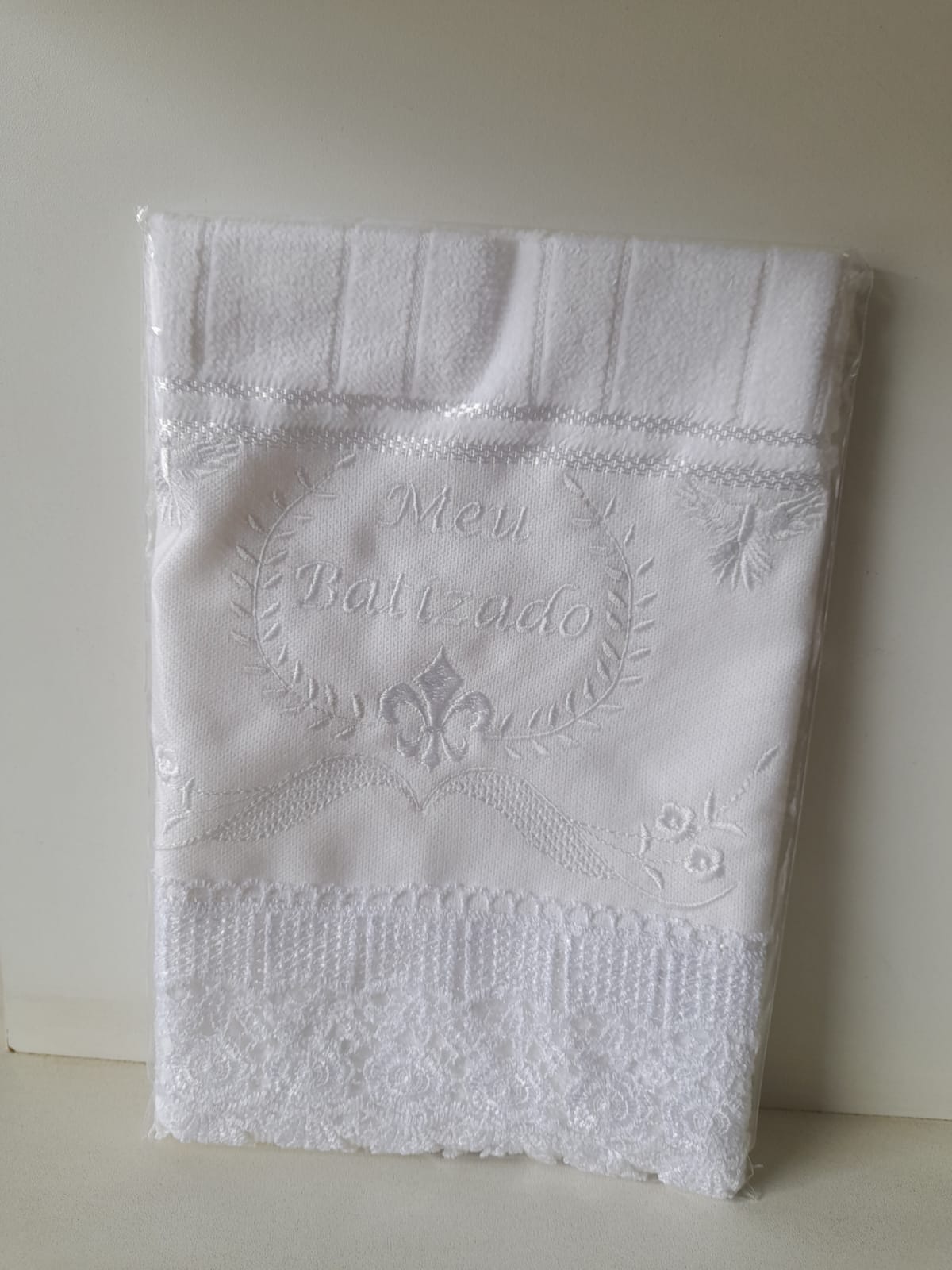 Toalha Bordada De Batismo