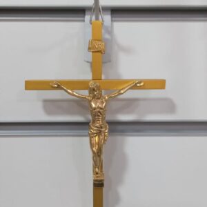 Crucifixo Metal Dourado (Cod 4668)