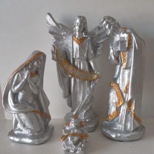 Sagrada Família  Do Presépio Gesso Com 4 Peças (Cod 594)