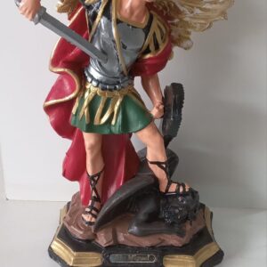 São Miguel Arcanjo 30cm De Borracha (Cod 5579)