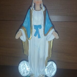 Nossa Senhora das Graças com medalha 20cm resina cod 1684