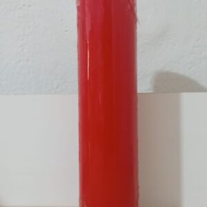 Vela litúrgica de altar 30x7cm vermelha