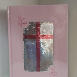 Biblia Ave Maria sagrada lantejoula rosa (cod 4924)